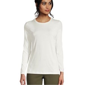 Lands End Long Sleeve Shirt White